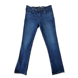 Devil-Dog Boot Cut Jeans Mens 36x35 Blue Stretch Denim Made USA Look